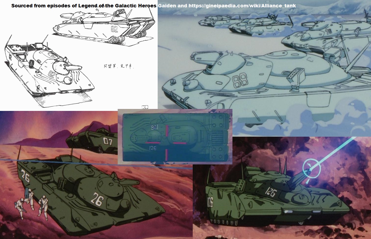 These are the various but few references I've had for the Alliance MBT.
				